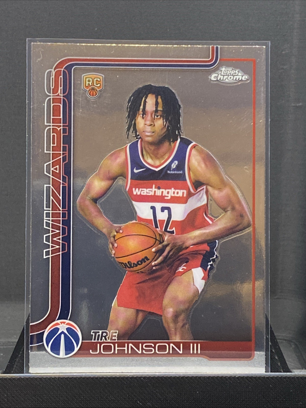 2025-26 TOPPS CHROME BASKETBALL IMAGE VARIATION SSP TRE JOHNSON III WIZARDS RC