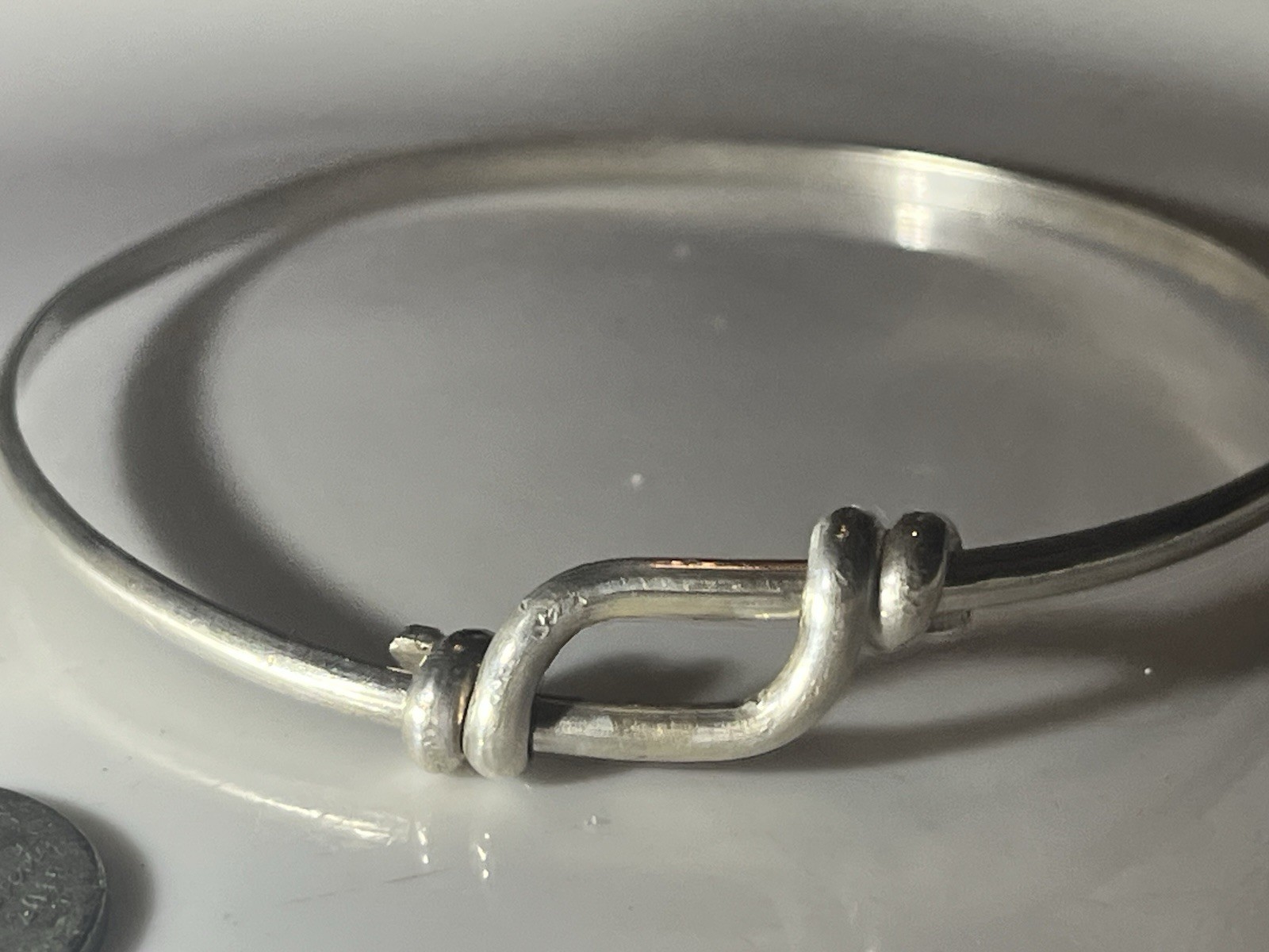 VTG Sterling Silver Solid Wrapped 9” Multi Size A… - image 2