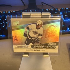 2021-22 Upper Deck Credentials Speed of the Game Quinton Byfield Kings SGR4