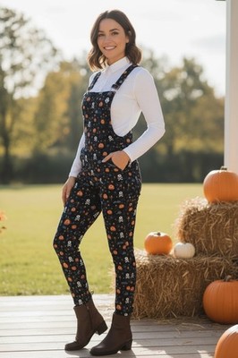BlackMilk Australian Brand Rare Limited Halloween Print Jumpsuit Size L