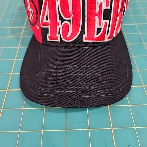 San Francisco 49ers Hat Starter Snap Back Cap Red Tri Power Logo Proline Vintage - Picture 3 of 20