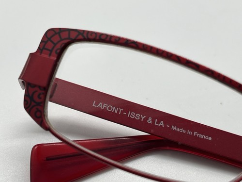 Lafont Issy & La Sonia 657 Eyeglasses Red Made in France 51-16-135 Frames RX