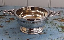 Celtic Quaich. Chrome Plated. 3 Inches VGC.