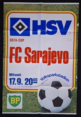 Match Poster | 1980/81 | Hamburger SV - FC Sarajevo | UEFA Cup