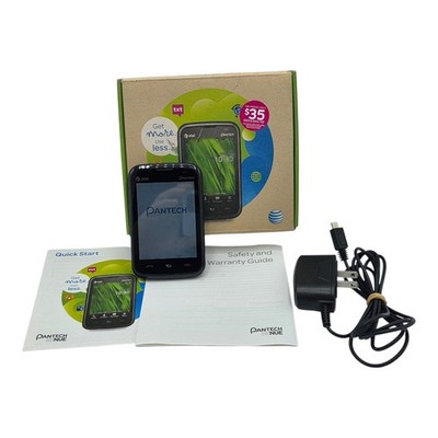 Pantech Renue P6030 - Black (AT&T) Rare Slider Smartphone TESTED In Box