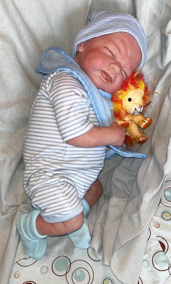 Reborn Berenguer Boo Boo Baby Lifelike Cryer with modified pacifier and ...