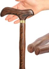 Walking Cane for Men 90cm Lightweight Wooden Stick Non Slip Elderly Support