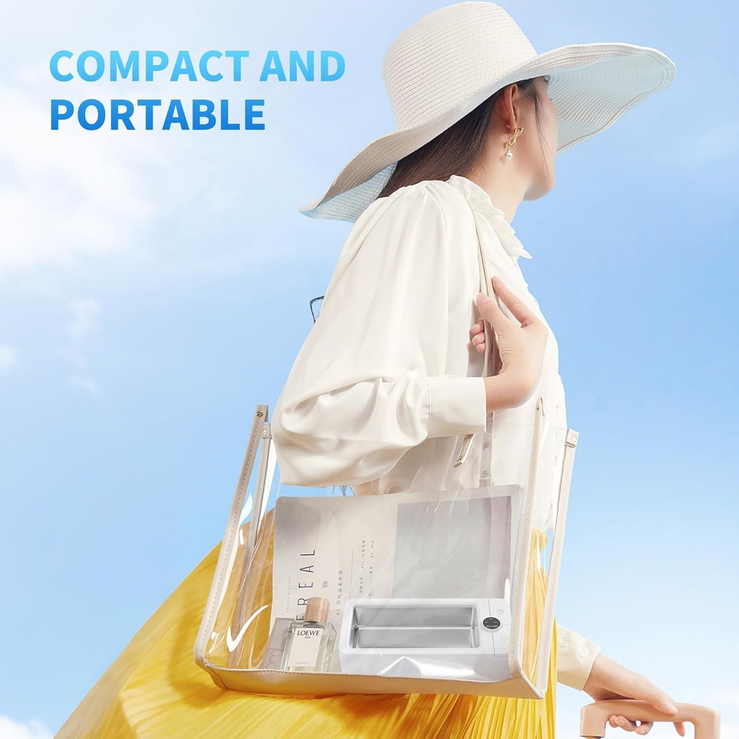 Ultrasonic Jewelry Cleaner, 50KHz Professional Jewelry Cleaner Machine with 3 Ti