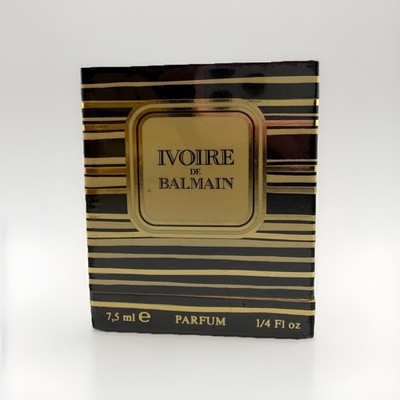 Pierre Balmain Ivoire De Balmain Parfum 7.5 mL 1/4 fl oz New In Box Sealed 80 s