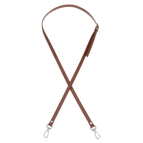 47" Adjustable PU Leather Purse Strap with Silver Hardware Light Brown - Picture 1 of 7