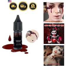 Fake Blood Edible Washable Viscous Blood Drip Costume Makeup for Halloween