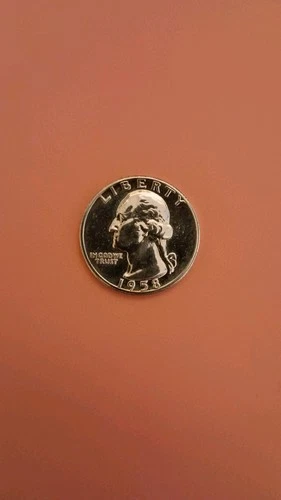 1958 90% Silver Washington Quarter  Brilliant Uncirculated