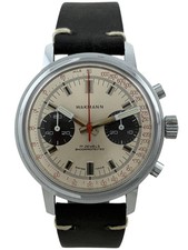 Wakmann Breitling Panda Carica Manuale Cronografo Da Uomo Valjoux 236, Funziona