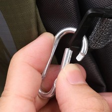 10 PCS Stainless Steel Carabiners Spring Snap Hooks Heavy Duty Keychain Clip NEW