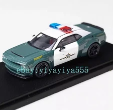 FW 1:64 Police Sheriff Hellcat Muscle Sports Model Diecast Metal Car