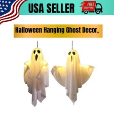 NEW Halloween Hanging Ghost Light Up Decor Flying Ghosts Outdoor Yard Prop Decor