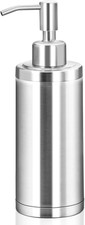 Countertop Hand Soap Dispenser, Refillable Stainless Steel Brushed Nickel