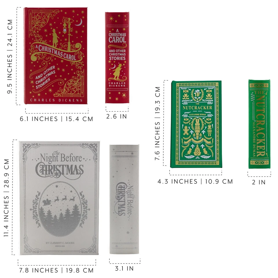 Magic Nesting Christmas Books Set of 3; Hidden Holiday Themed Fake Books - Image 4 of 4