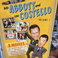 Universal The Best of Bud Abbott and Lou Costello Vol 1 Bud Abbott DVD 8 Movies…