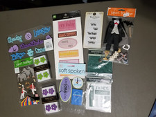 Lot of Scrapbooking/Papercrafting stickers and embellishments