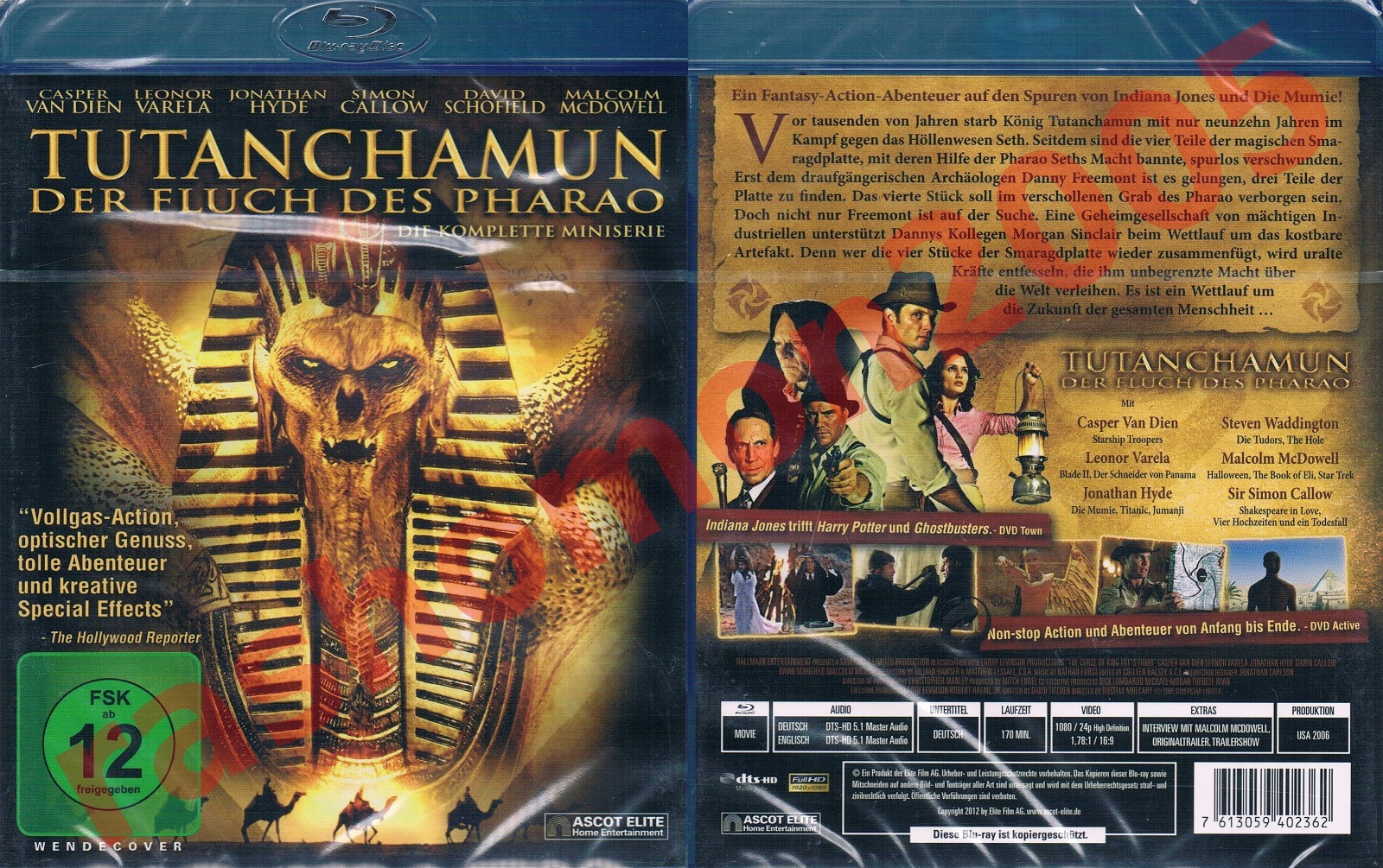 Blu-ray THE CURSE OF KING TUT'S TOMB Casper Van Dien Leonor Varela Region B NEW