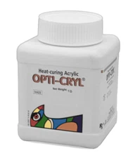 OPTI-CRYL Heat Curing Acrylic Resin 500gr/1lb Shade: DARK PINK VEIN