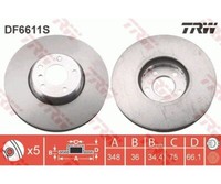 Bremsscheibe Trw DF6611S FüR Bmw 5Er 5Er Touring 7Er
