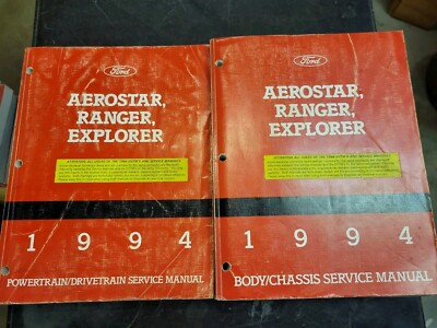 1994 Ford Ranger Pickup Truck Service Repair Powertrain Drivetrain Body ...