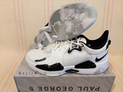 Nike PG 5 TB Team Bank White Black Paul George DA7758 100 Men's