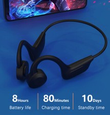 Bone Conduction Headset Bluetooth 5.0 Open Ear Sport Headphones for iPhone 13 12