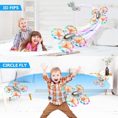 i9 Drohne für Kinder, coole Spielzeug Geschenke für Jungen Mädchen mit bunten Lichtern, RC Quarc - Bild 5 von 17