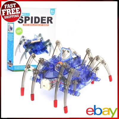 Spinne Roboter Kinder Spielzeug zum Selbermachen Roboter Kit leichtes elektronisches Spinnenspielzeug lustig