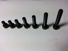 M8 (8mm) Black A2 Stainless Steel Socket Cap Screws Bolts With Black SS Washers