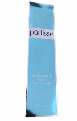 PURLISSE Blue Lotus 4-in-1 Cleansing Milk Face Cleanser - FULL SIZE 5.07 oz
