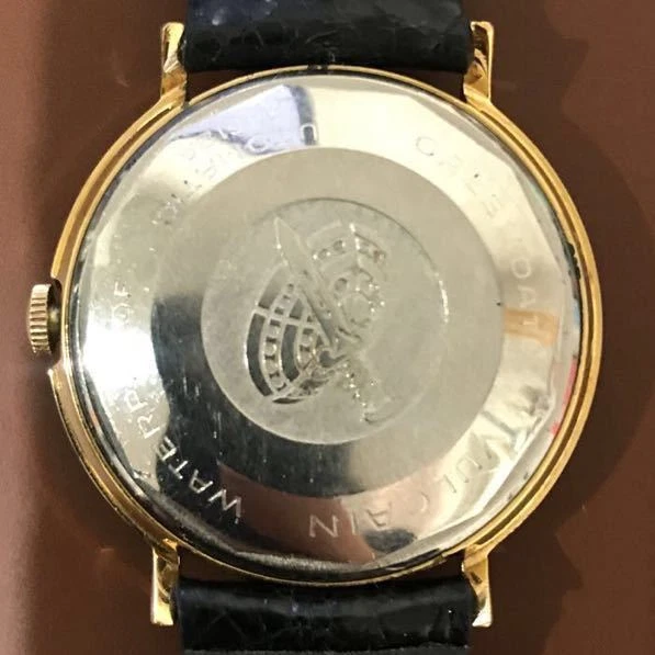 Reloj Pulsera Vulcan Automático Dorado GP Calendario Damas Raro Años 60-70 Forma Redonda Foto 4 de 4