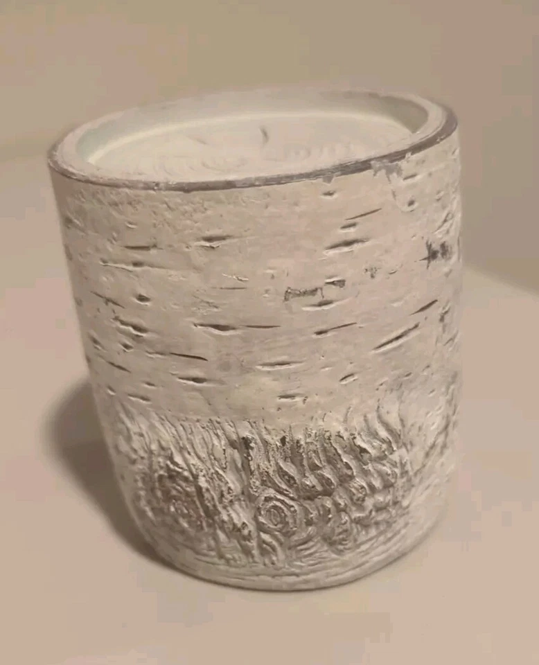 Aspen Cove christmas 2017 candle holders. wooden log design faux birch set of 3 - Image 4 of 4