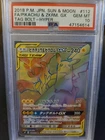 Pokemon card Japanese Pikachu & Zekrom GX HR 112/095 PSA 10