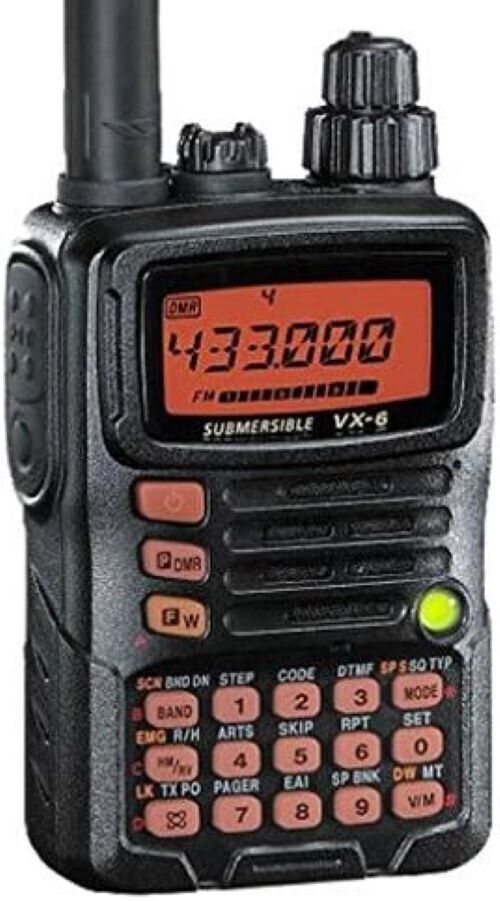 Yaesu VX-6R Tri Band Submersible Radio Transceiver - Black Yaesu VX-6R Tri Band Submersible Radio Transceiver - Black