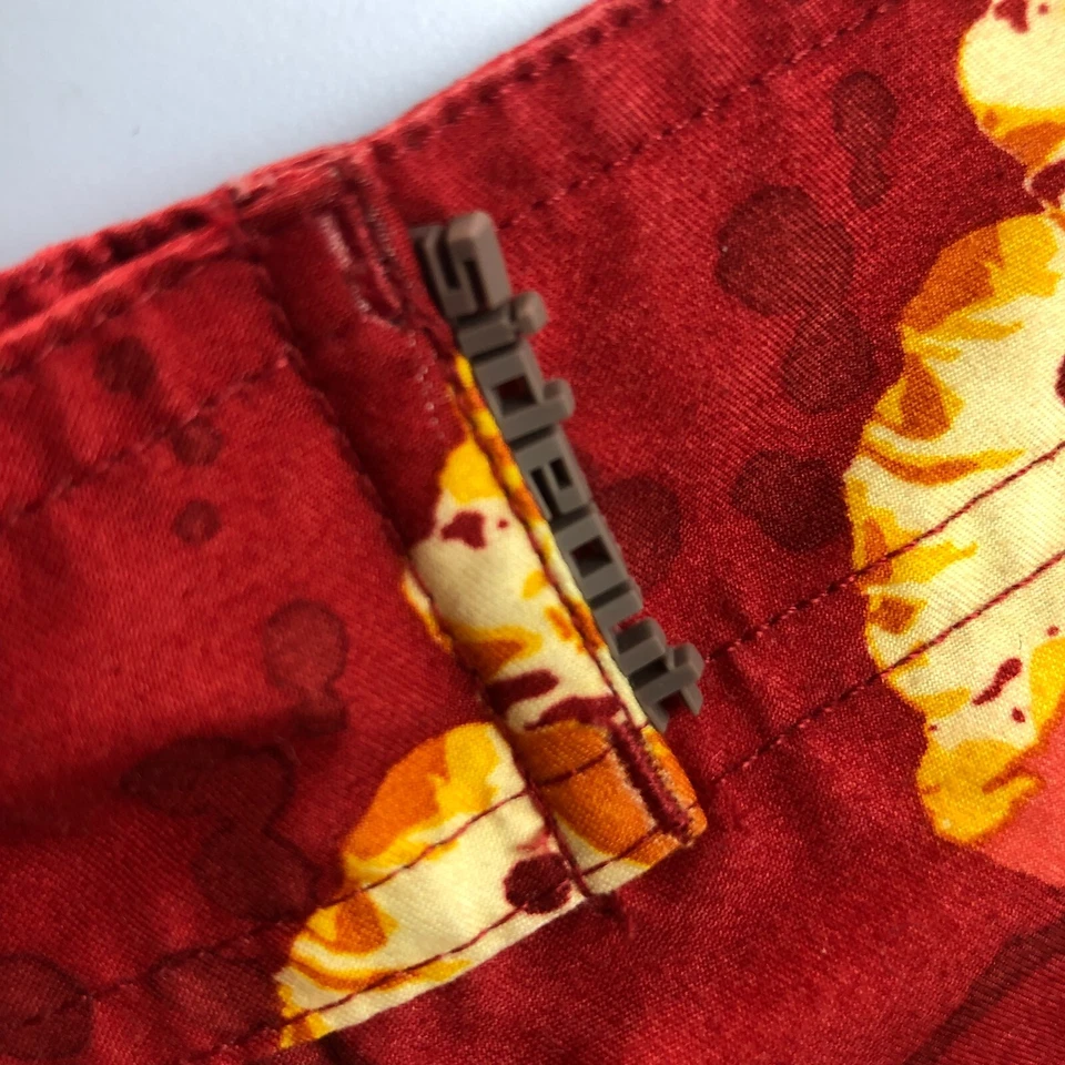 Pantalones Cortos de Tabla Hawaianos Sideout Boys XL 18-20 Naranja Tropical Hibisco Poliéster Foto 4 de 4