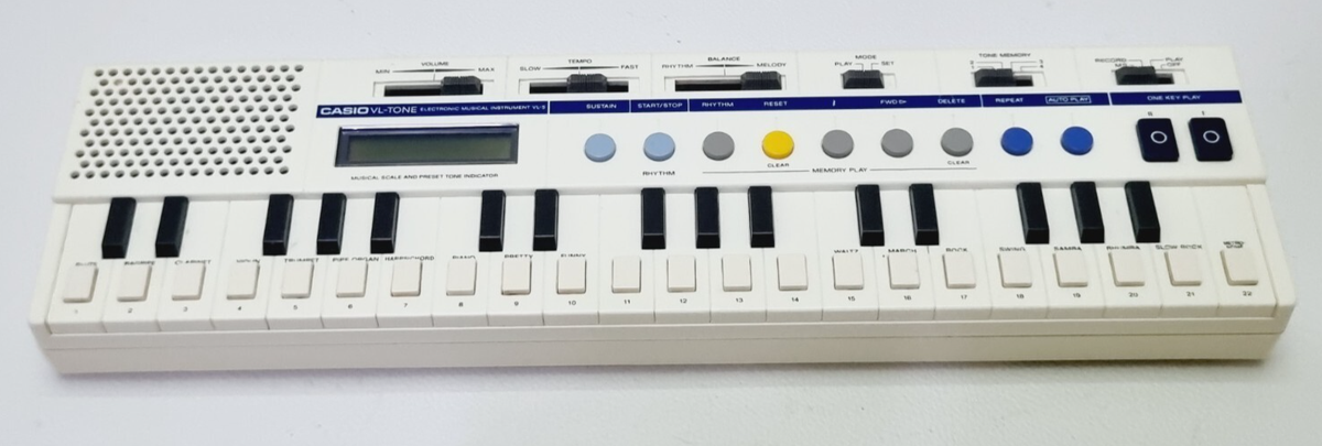 Vintage CASIO VL-TONE VL-5 Electronic Synthesizer Keyboard - For