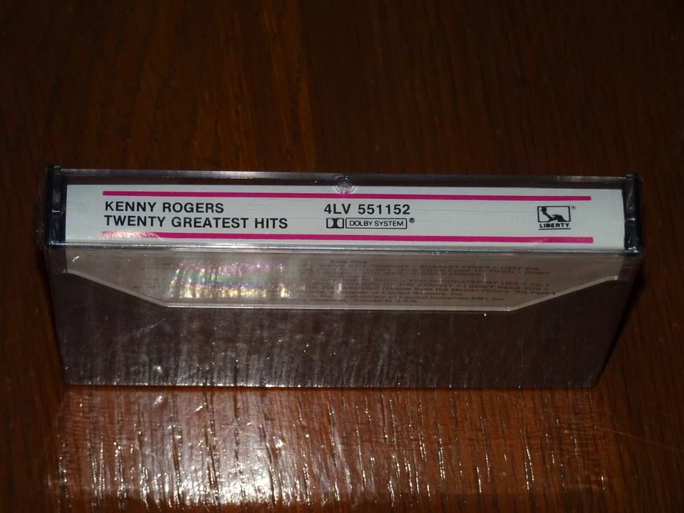 KENNY ROGERS TWENTY GREATEST HITS 1983 CASSETTE TAPE SEALED BRAND NEW 4LV 551152 - Image 3 of 3