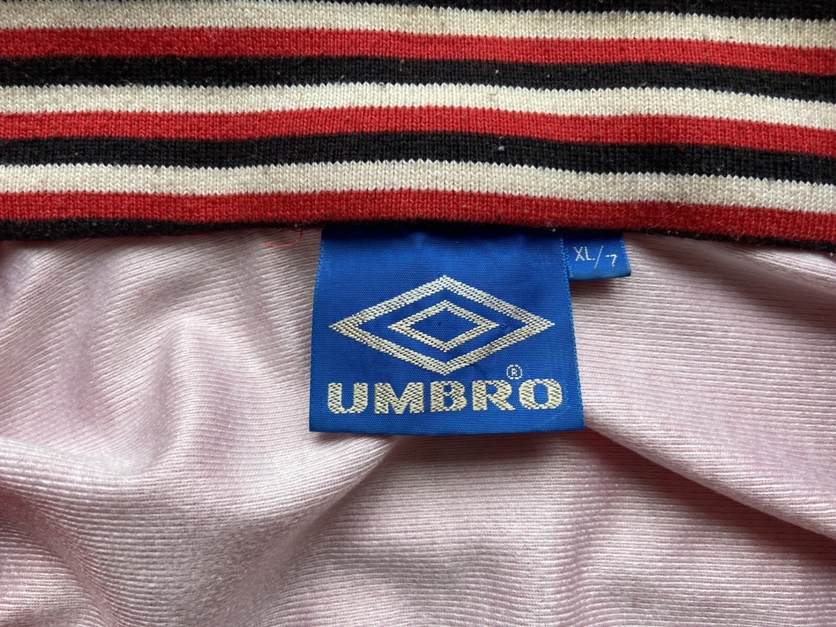 AJAX AMSTERDAM 90s FOOTBALL SOCCER TRACK TOP JACKET UMBRO sz AJAX AMSTERDAM 90s FOOTBALL SOCCER TRACK TOP JACKET UMBRO sz