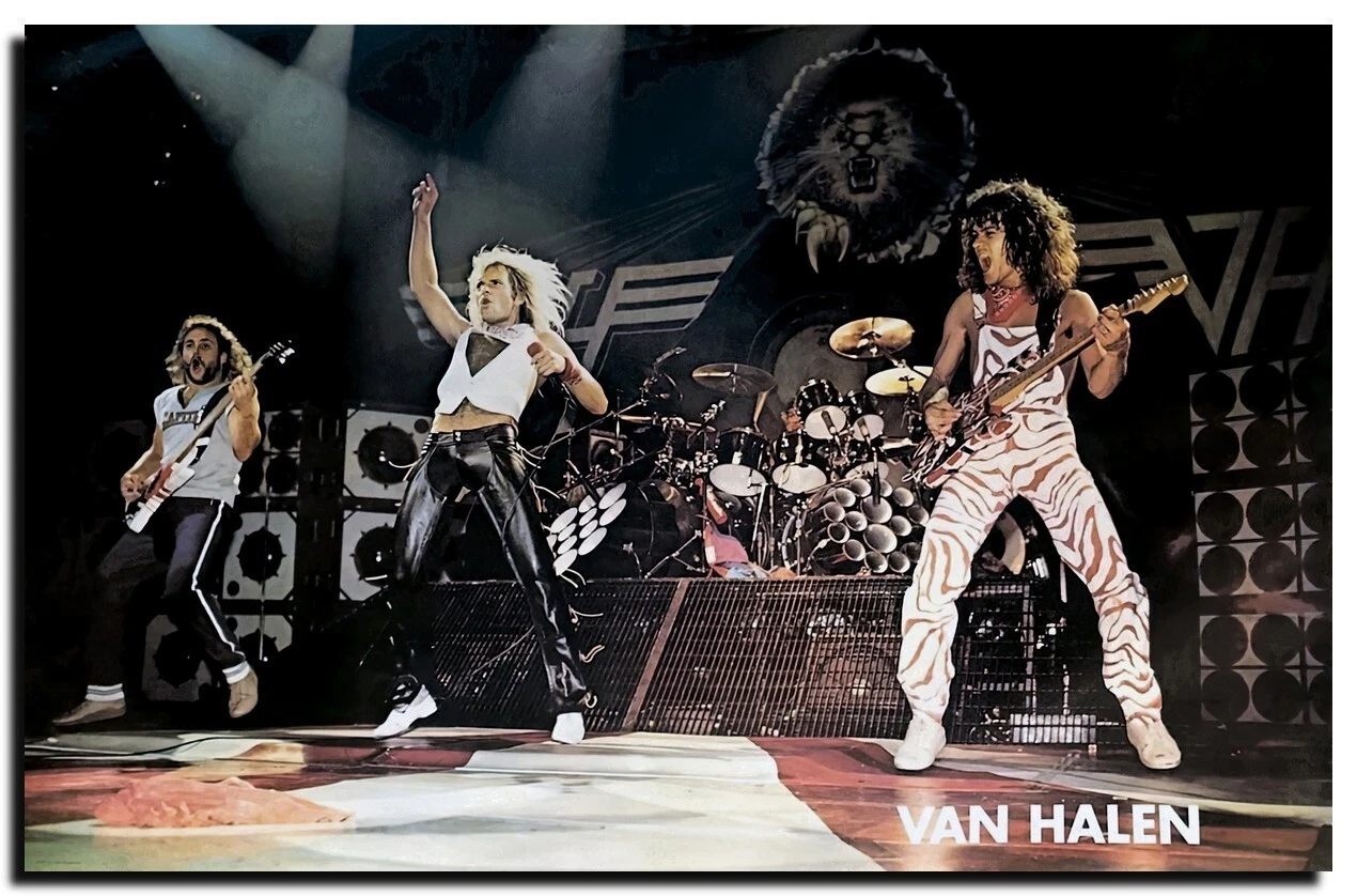 Van Halen Poster 24x36 Inch Photo Rare Print Wall Art Print VH02