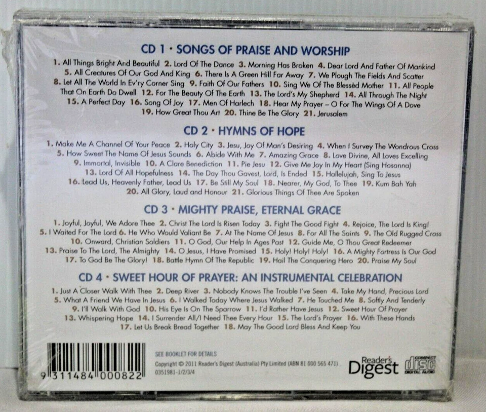 NEW Celebration Of Beautiful Hymns 4CD Religious Worship Praise God Church Music - Image 3 of 4