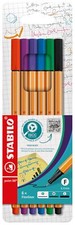 Fineliner point 88 - Pack of 6 - Assorted Colors