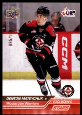 2023-24 UPPER DECK CHL STARS EXCLUSIVES DANTON MATEYCHUK 095/100 MOOSE JAW