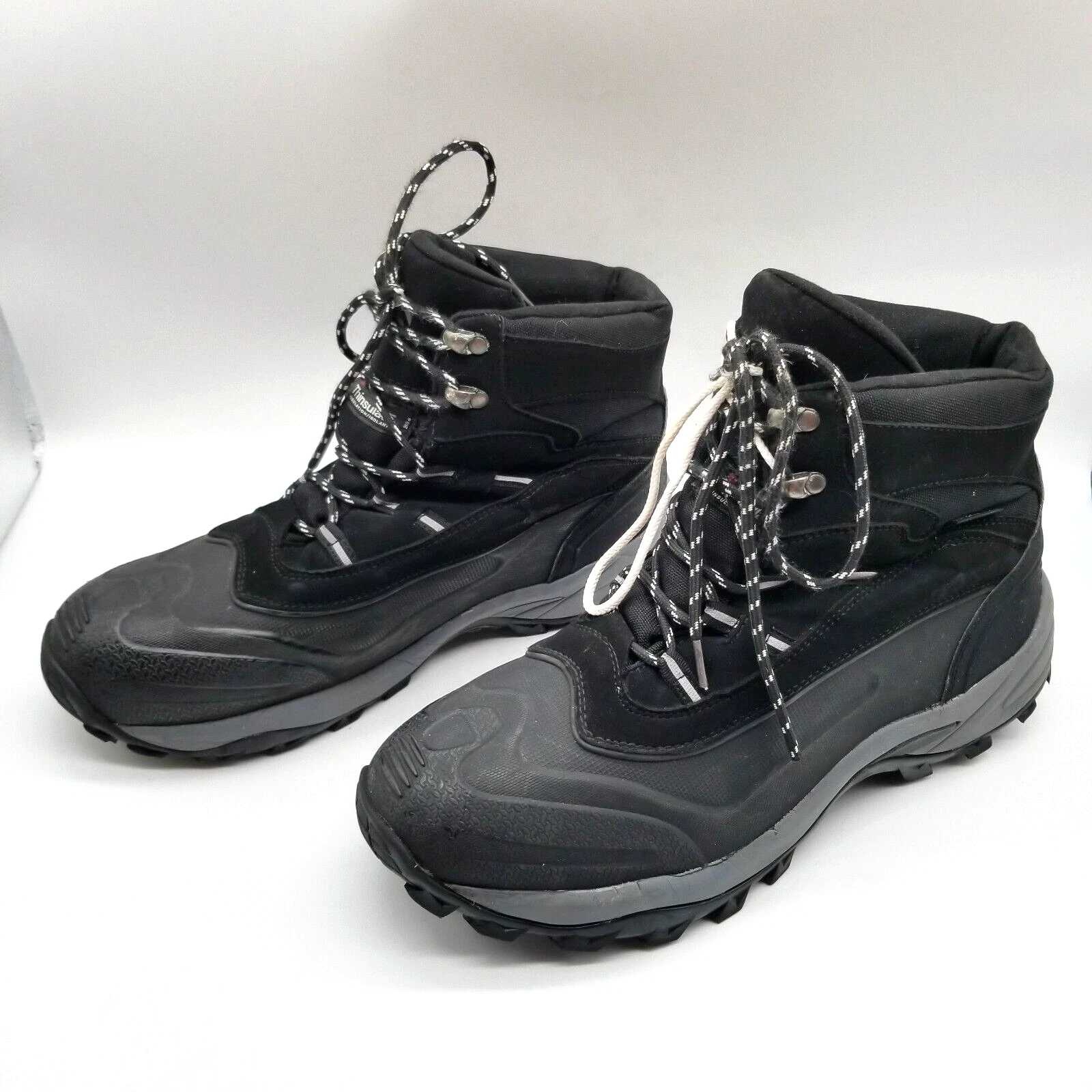 Banff Trail Men Black Gray Lace Up Hiking Boots 12
