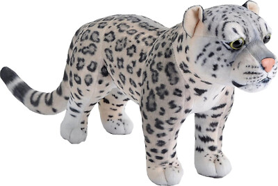 Wild Republic - 25079 - Living Earth, Schneeleopard, Plüsch, stehend, 38cm
