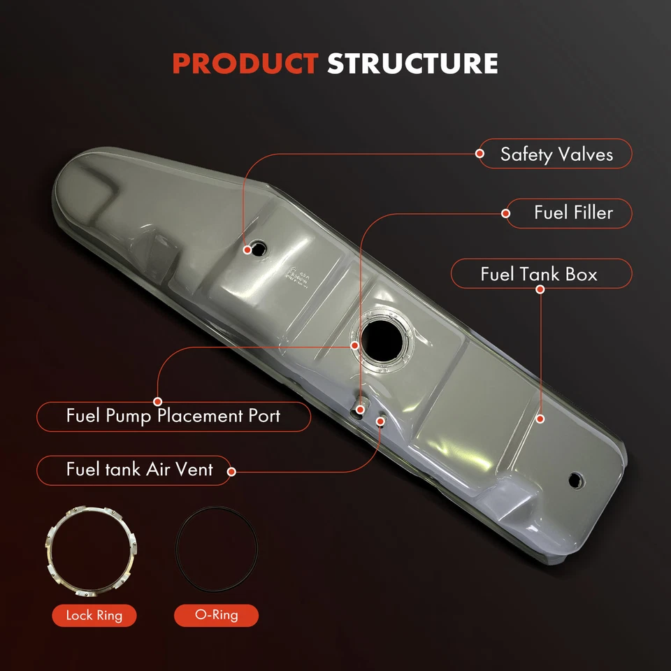 Tanque de combustible de 35 galones para Ford E-150 E-350 Econoline Club Wagon E-250 Econoline Foto 2 de 4
