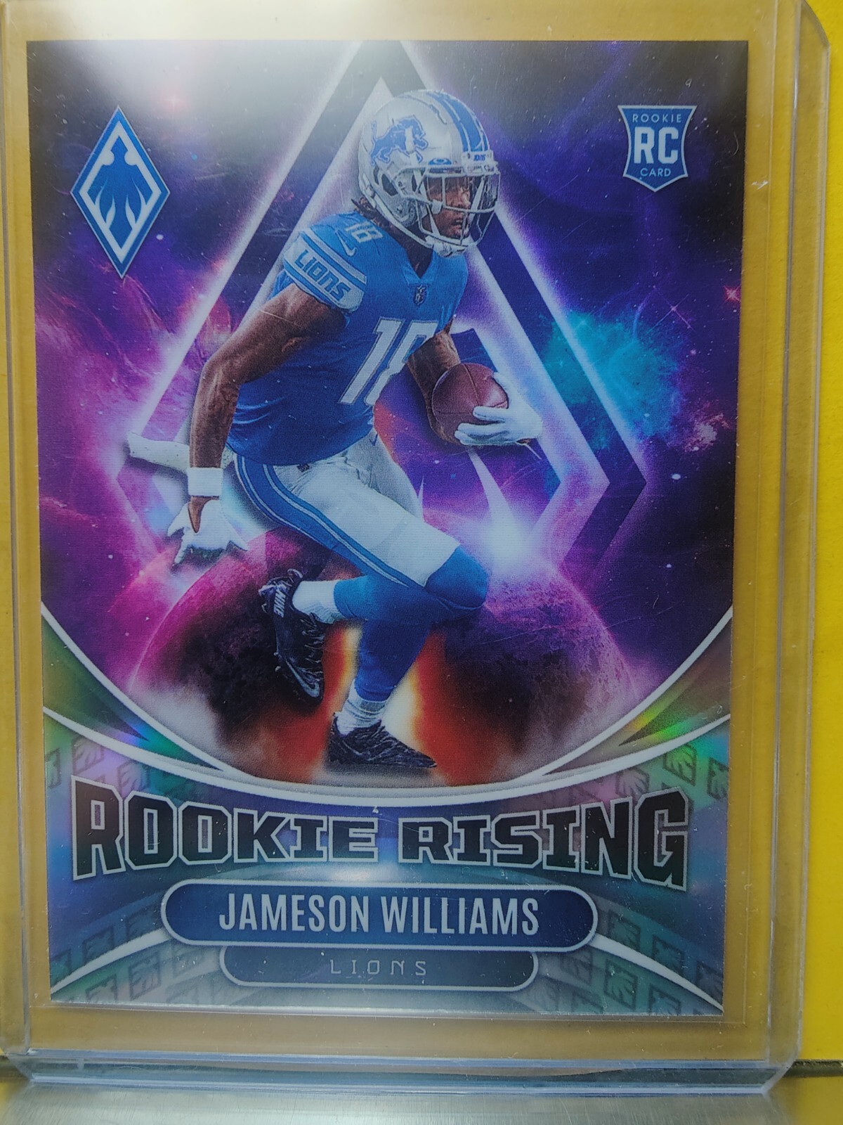 Jameson Williams Detroit Lions 2022 Panini Phoenix Rookie Rising No. RIS-5
